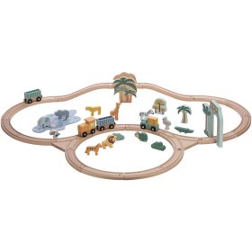 FreeON free2play fa vasút szett vagonokkal, állatokkal