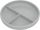 FreeON osztott szilikon tányér-gray