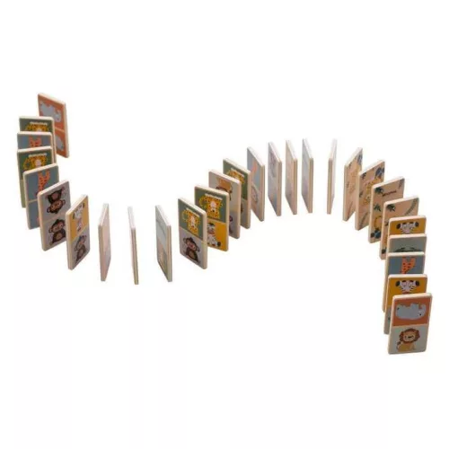 FreeON free2play Domino Safari – Fa társasjáték - 28 db-os