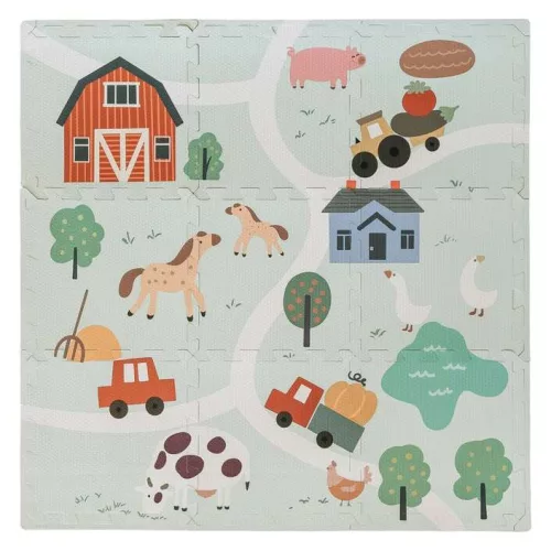 FreeON Free2Play Farm habszivacs puzzle játszószőnyeg – 9 darabos