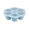 Béaba Szilikon multifunkciós bébiétel tároló - 6 x 90 ml - Viharkék -