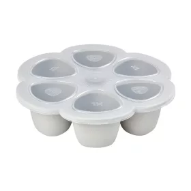   Béaba Szilikon multifunkciós bébiétel tároló - 6 x 150 ml - Halvány köd -