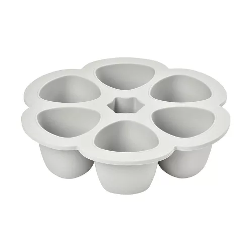 Béaba Szilikon multifunkciós bébiétel tároló - 6 x 150 ml - Halvány köd -