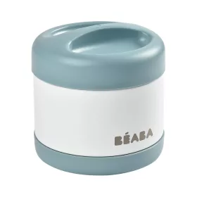   Béaba Rozsdamentes acél Tároló doboz - 500 ml - Halvány köd - Kék - Fehér -