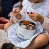 Béaba Rozsdamentes acél Tároló doboz - 500 ml - Halvány köd - Kék - Fehér -