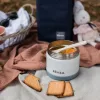 Béaba Rozsdamentes acél Tároló doboz - 500 ml - Halvány köd - Kék - Fehér -