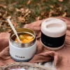 Béaba Rozsdamentes acél Tároló doboz - 500 ml - Halvány rózsaszín - Sötétkék -