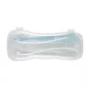 Béaba Ergonomikus Szilikon Hosszú Kiskanál Szett + Doboz - Viharkék