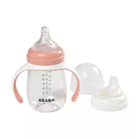   Béaba 2 az 1-ben Tanuló cumisüveg 210 ml - Sötét rózsaszín