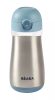 Béaba Rozsdamentes Acél Palack + Fogantyú - 350 ml - Viharkék -
