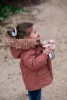 Béaba Rozsdamentes Acél Palack + Fogantyú - 350 ml - Sötét rózsaszín -