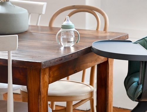 Béaba 2 az 1-ben Tanuló cumisüveg 210 ml - Zsályazöld