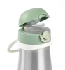 Béaba Rozsdamentes Acél Palack + Fogantyú - 350 ml - Zsályazöld -