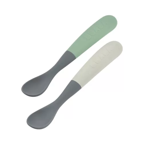 Béaba szilikon kanál szett – 2 db, Mineral
