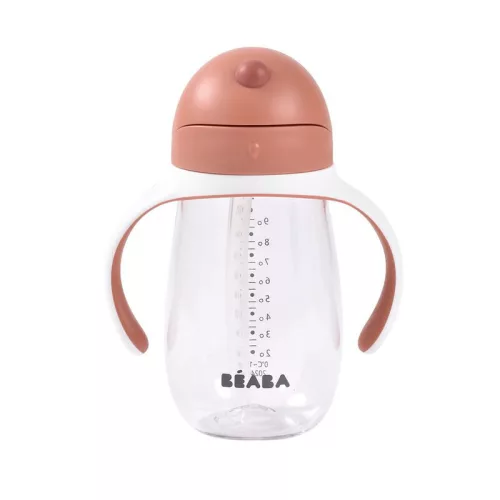 Béaba szívószálas itatópohár – 300 ml, Terracotta