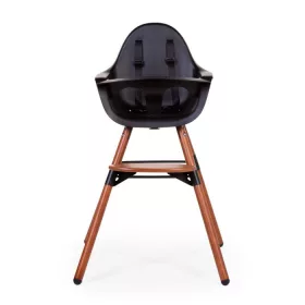   Childhome Evolu 2 Etetőszék - Állítható Magasság (50-75 Cm/*90 Cm) - Dió/Fekete