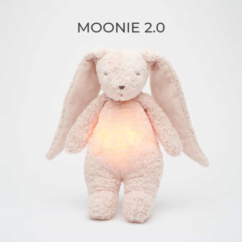 Moonie 2.0 the Organic Humming dallammal és lámpával nyuszi-ROSE