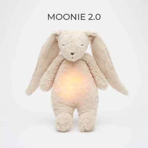 Moonie 2.0 the Organic Humming dallammal és lámpával nyuszi- SAND