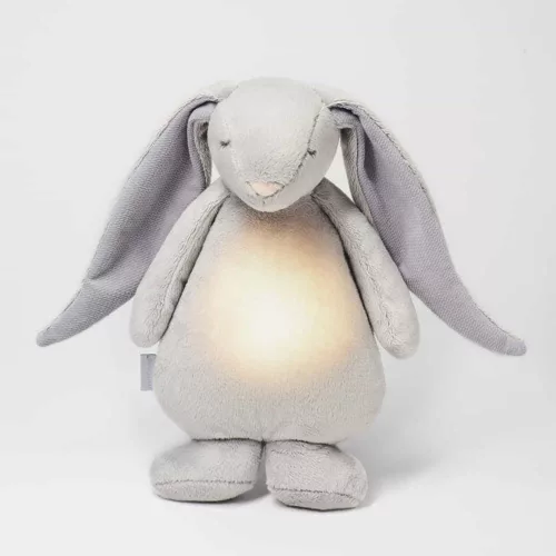 Moonie 2.0 the Humming Friend dallammal és lámpával nyuszi- SILVER