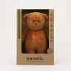 Moonie 2.0 the Organic Humming Friend dallammal és lámpával maci- CARAMEL