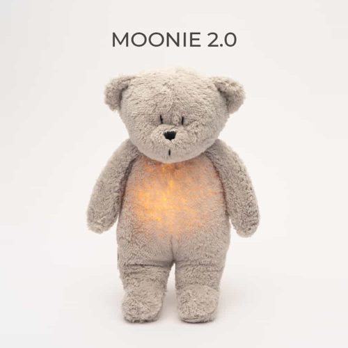 Moonie 2.0 the Organic Humming Friend dallammal és lámpával maci- GRAY