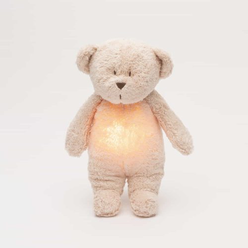 Moonie 2.0 the Organic Humming Friend dallammal és lámpával maci- ROSE