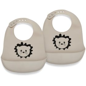 NUUROO Alfie szilikon előke 2db-os  - Kavics -