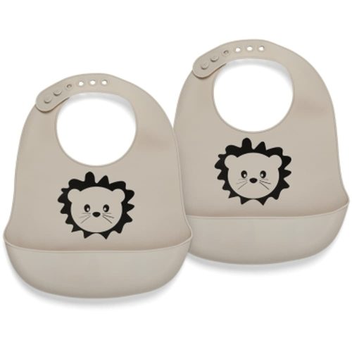 NUUROO Alfie szilikon előke 2db-os  - Kavics -