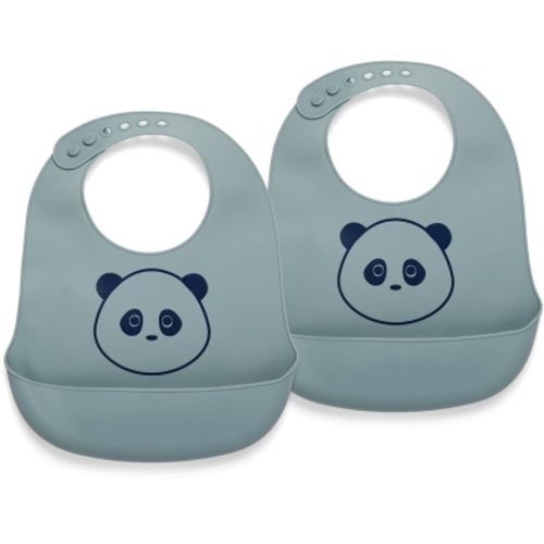 NUUROO Alfie szilikon előke 2db-os  - Zöld -