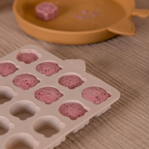 NUUROO Jégkockatartó/ Sütiforma szilikon tálca 2db- Krém/Világos barna