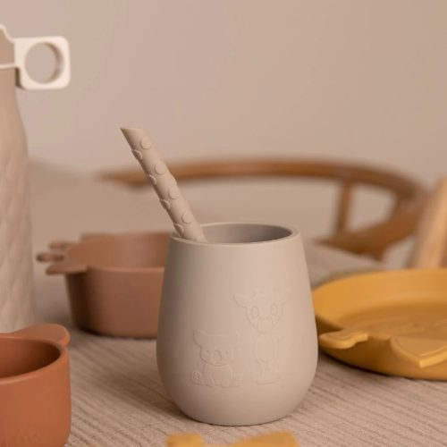 Nuuroo Ada szilikon szívószál- Barna mix