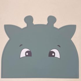   NUUROO Albert szilikon tányéralátét- Sötétzöld zsiráf