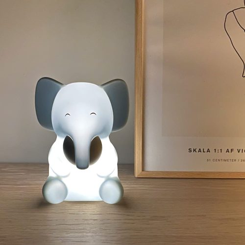 Nuuroo éjszakai szilikon lámpa- kék elefánt