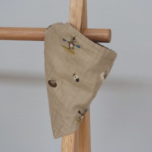 Nuuroo – Villads muszlin nyálkendő 2db-os-Szörfös/Poros kék