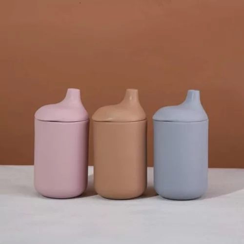 Petu Petu Ivy szilikon csöpögésmentes pohár 175 ml - rózsa