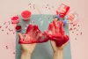 Tuban Epres, csillámos slime készítő szett – piros