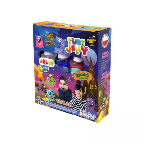 Tuban Tubi Jelly 3 színű 3D zseléfigura-készítő szett – Szörnyek