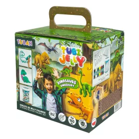   Tubi Jelly készlet 6 színnel és mini akváriummal – Dinoszauruszok