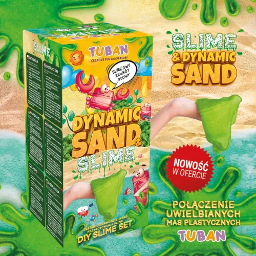 Tuban DIY slime készítő szett dinamikus homokkal