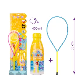 TUBAN buborékkarika szett – 400 ml folyadékkal