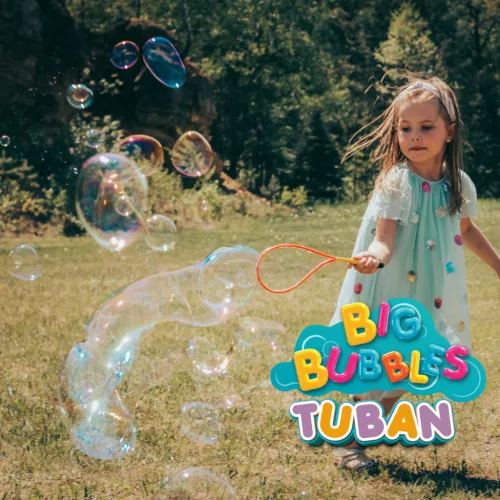 TUBAN buborékkarika szett – 400 ml folyadékkal