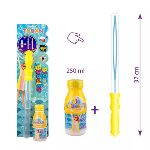 Tuban szappanbuborék kard + 250 ml buborékfolyadék (dupla utántöltéssel)