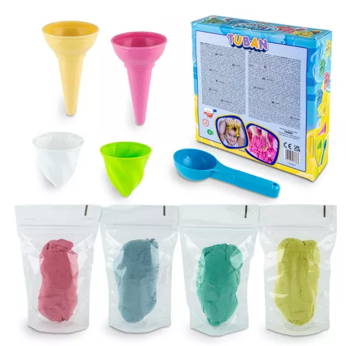 Tuban Fluffy Sand – Fagylaltkészítő kreatív homok szett