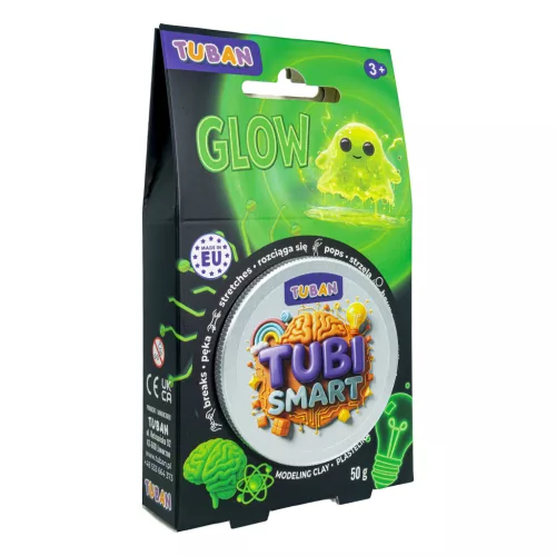Tuban Tubi Smart intelligens gyurma 50 g – Glow