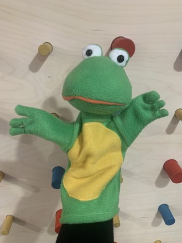 Kesztyűbáb felnőtt kézre - béka
