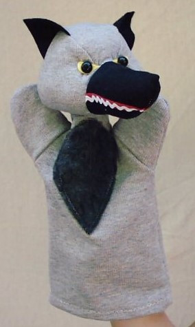 Kesztyűbáb felnőtt kézre - farkas