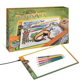 Dinosart - Dinoszaurusz alkotó doboz - világító táblával- Palincs Játék Dinosart - Dinoszaurusz alkotó doboz - világító táblával- Palincs Játék