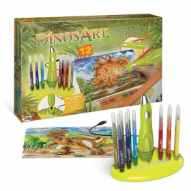 Dinosart - Dinoszaurusz alkotó doboz - festékszóróval - Palincs Játék Dinosart - Dinoszaurusz alkotó doboz - festékszóróval - Palincs Játék
