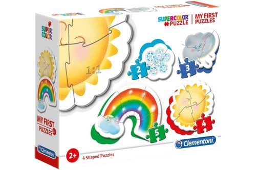 Clementoni - Bébi sziluett puzzle - Időjárás - 2,3,4,5 db-os puzzle