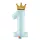 1-es Számos fólia lufi  - Prince felirattal - 117cm